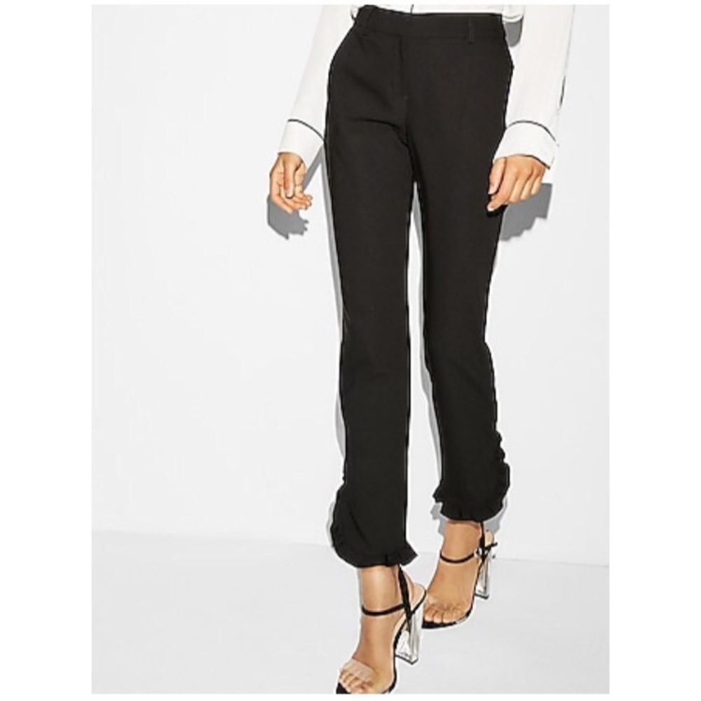 Express Columnist Pant with Ruffle Hem